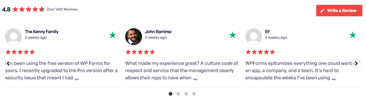 Reviews Slider